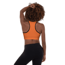 Sports: Tennis Rackets Padded Sports Bra - Black Trim - images on me