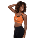 Sports: Tennis Rackets Padded Sports Bra - Black Trim - images on me