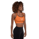 Sports: Tennis Rackets Padded Sports Bra - Black Trim - images on me