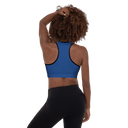 Sports: Tennis Rackets Padded Sports Bra - Black Trim - images on me