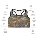 Vibe: Cliffs of Moher Nature's Pattern Padded Sports Bra - images on me