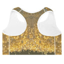 Vibe: Hotel Chandelier in Edinburgh Padded Sports Bra - White Piping - images on me