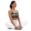 Vibe: Spiritual Incense Padded Sports Bra - images on me