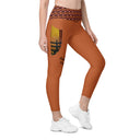 Holidays: Halloween Clergy Apparition Leggings Straight Waist with Pockets - Images On Me