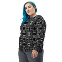 Sweatshirt – Victoria Island Dahlia Monochrome Charm (Unisex Crew Pullover)