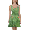 dress - flare-Nature: Loch Ness Poppies Flare Dress-1-images on me