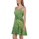 dress - flare-Nature: Loch Ness Poppies Flare Dress-6-images on me