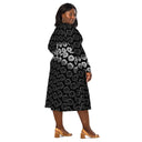 Vibe:Victoria Island Dahlia Monochrome Charm Long Sleeve Midi Dress - images on me