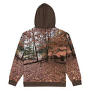 Explore: Autumn in Georgia Unisex Zip Hoodie - images on me