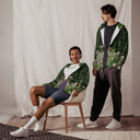 Vibe: Historic Scottish Highland Castle Garden Hedge and Flowers Unisex Zip Hoodie - images on me