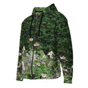 jacket - zip hoodie-Vibe: Historic Scottish Highland Castle Garden Hedge and Flowers Unisex Zip Hoodie-1-images on me