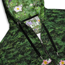 Vibe: Historic Scottish Highland Castle Garden Hedge and Flowers Unisex Zip Hoodie - images on me