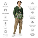 Vibe: Historic Scottish Highland Castle Garden Hedge and Flowers Unisex Zip Hoodie - images on me