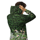 Vibe: Historic Scottish Highland Castle Garden Hedge and Flowers Unisex Zip Hoodie - images on me
