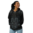 Vibe: Victoria Island Hidden Luxe Pattern Unisex Zip Hoodie - images on me