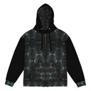 Vibe: Victoria Island Hidden Luxe Pattern Unisex Zip Hoodie - images on me