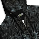 Vibe: Victoria Island Hidden Luxe Pattern Unisex Zip Hoodie - images on me