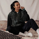 Vibe: Victoria Island Hidden Luxe Pattern Unisex Zip Hoodie - images on me