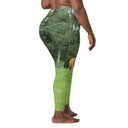 leggings - crossover waist-God's Creatures: Highland Cattle Leggings Crossover Waist with Pockets-12-images on me