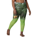 leggings - crossover waist-God's Creatures: Highland Cattle Leggings Crossover Waist with Pockets-13-images on me