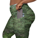 God's Creatures: Highland Cattle Leggings Crossover Waist with Pockets - images on me