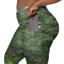 leggings - crossover waist-God's Creatures: Highland Cattle Leggings Crossover Waist with Pockets-16-images on me