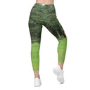 leggings - crossover waist-God's Creatures: Highland Cattle Leggings Crossover Waist with Pockets-3-images on me