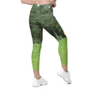leggings - crossover waist-God's Creatures: Highland Cattle Leggings Crossover Waist with Pockets-8-images on me