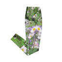 Nature: Historic Scottish Highland Castle Garden Flowers Leggings Crossover Waist with Pockets - images on me