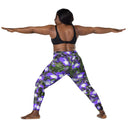 Nature: Irish Noble's Castle Lobelias Leggings Crossover Waist with Pockets - images on me