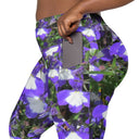 Nature: Irish Noble's Castle Lobelias Leggings Crossover Waist with Pockets - images on me
