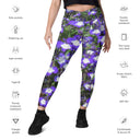 Nature: Irish Noble's Castle Lobelias Leggings Crossover Waist with Pockets - images on me