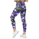 Nature: Irish Noble's Castle Lobelias Leggings Crossover Waist with Pockets - images on me