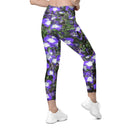 Nature: Irish Noble's Castle Lobelias Leggings Crossover Waist with Pockets - images on me