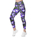 Nature: Irish Noble's Castle Lobelias Leggings Crossover Waist with Pockets - images on me