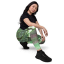 leggings - crossover waist-Nature: Legendary Irish Castle Grounds Leggings Crossover Waist with Pockets-13-images on me