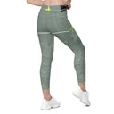 leggings - crossover waist-Sports Talk: Play Tennis Rackets Leggings Crossover Waist with Pockets-6-images on me