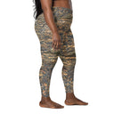 leggings - crossover waist-Vibe: Cliffs of Moher Nature's Pattern Leggings Crossover Waist with Pockets-10-images on me