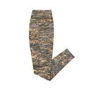 leggings - crossover waist-Vibe: Cliffs of Moher Nature's Pattern Leggings Crossover Waist with Pockets-15-images on me