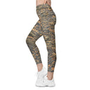 leggings - crossover waist-Vibe: Cliffs of Moher Nature's Pattern Leggings Crossover Waist with Pockets-6-images on me