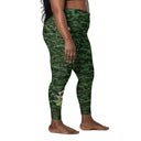 Vibe: Historic Scottish Highland Castle Garden Hedge and Flowers Leggings Crossover Waist with Pockets - images on me