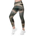 Vibe: Spiritual Incense Leggings Crossover Waist with Pockets - images on me