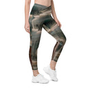 Vibe: Spiritual Incense Leggings Crossover Waist with Pockets - images on me