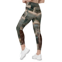 Vibe: Spiritual Incense Leggings Crossover Waist with Pockets - images on me