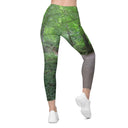 leggings - straight waist-Explore: Legendary Irish Castle Secret Path Leggings Straight Waist with Pockets-2-images on me