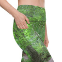 leggings - straight waist-Explore: Legendary Irish Castle Secret Path Leggings Straight Waist with Pockets-8-images on me