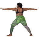 leggings - straight waist-Explore: Legendary Irish Castle Secret Path Leggings Straight Waist with Pockets-9-images on me