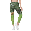 leggings - straight waist-God's Creatures: Highland Cattle Leggings Straight Waist with Pockets-1-images on me