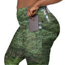 God's Creatures: Highland Cattle Leggings Straight Waist with Pockets - images on me