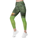 God's Creatures: Highland Cattle Leggings Straight Waist with Pockets - images on me